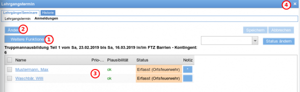 Teilnehmer erfassen und priorisieren Teilnehmer erfassen und priorisieren